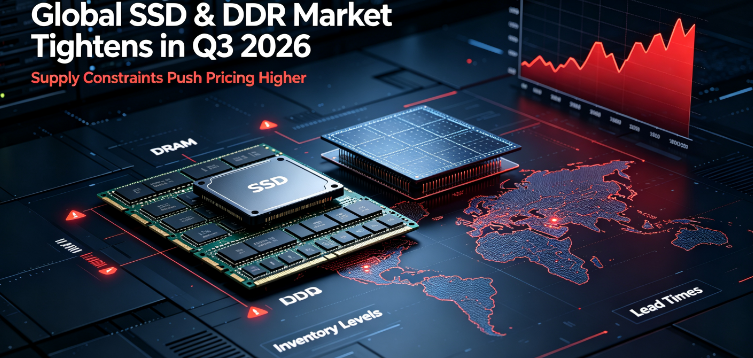Globale SSD- og DDR-priser stiger i 3. kvartal 2026 blant AI-drevet tett forsyning; GUDGA opprettholder stabil forsyning for globale B2B-partnere