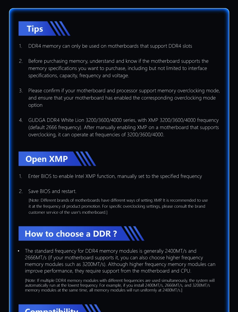 3200MHZ Desktop DDR4 Memory Ram for Gaming
