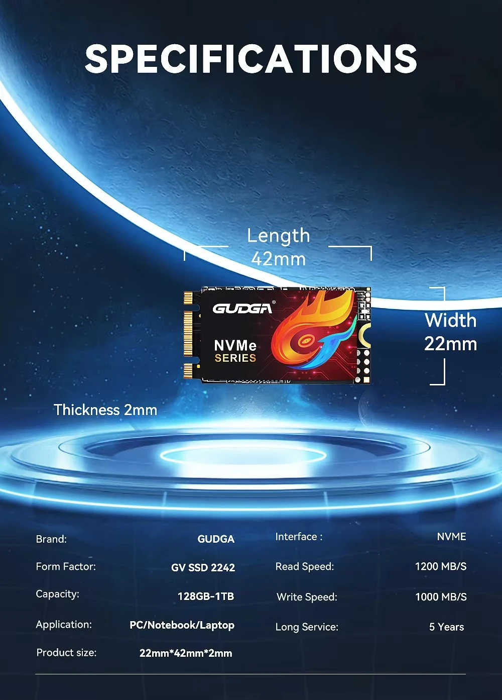 Fast Speed M.2 Nvme 2242 PCIE3.0 Hard Disk Disco